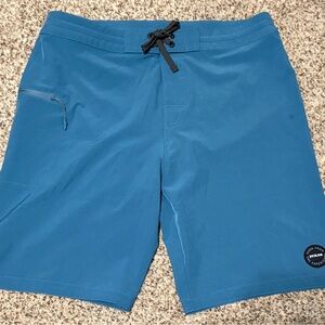 Prana Men's Teal Board Shorts Size Large